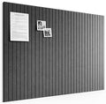 Bumusty 48"x 36" Large Felt Bulletin Board Tiles, Charcoal Gray