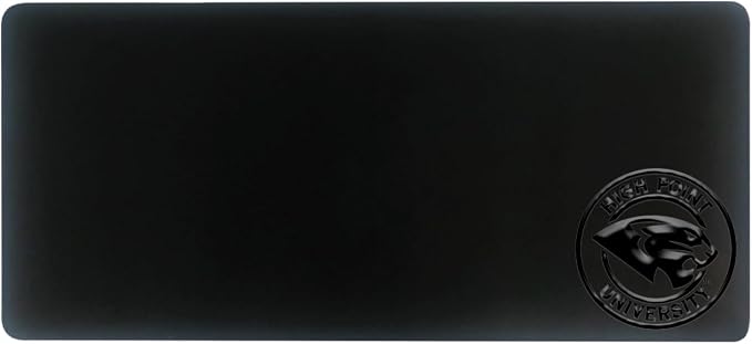 High Point University Alumni Desk Mat, Durable Office Supplies, Non-Slip Base, Responsive Desk Pad with Smooth Surface, Black