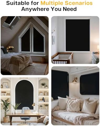LazBlinds Portable Blackout Shades(57"x79")
