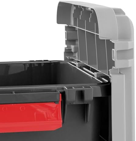 IRIS USA 4-Pack 8 Gallon Lockable Storage Trunk TrailBox, Dark Gray/Gray