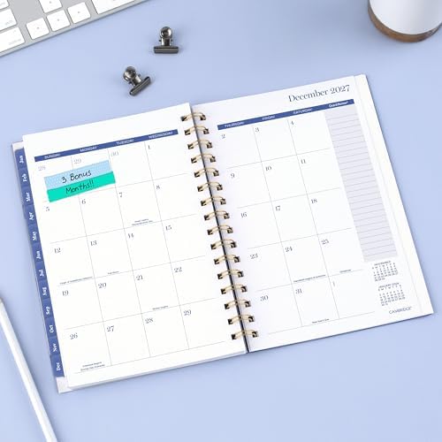 Mead Cambridge 2027 Planner, Weekly & Monthly, 5.5" x 8.5", Cyane (1844-200-27)