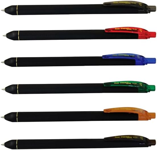 Pentel EnerGel Kuro Liquid Gel Pen, (0.7mm) Medium line, Red Ink, 12 Pack (BL437R1-B)
