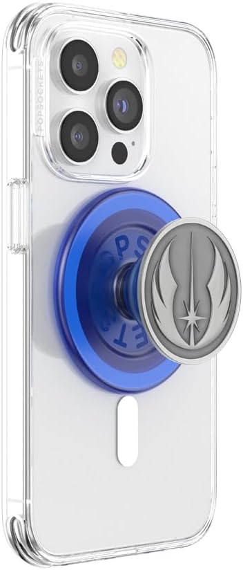 PopSockets Phone Grip for MagSafe, Magnetic Holder- Jedi Icon | Removable, For Kindle / Android / iPhone, With Magnet, Star Wars, Grogu, iPad, Removable, Popper