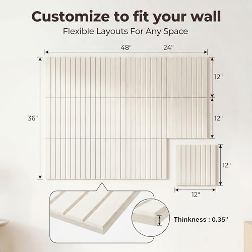 AHEONLAR Felt Bulletin Board 48" x 36", Cork Boards for Walls, 12 Pack Bulletin Board Large Cork Board for Office, Felt Boards with 70 Safe Removable Adhesive Tabs Wall Decor for Home(White)