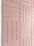 Felt Bulletin Board Tiles | Modern Cork Board Alternative | Large Cork Boards for Walls | Aesthetic Felt Wall Panels for Office & Home Decor | Pinboard & Photo Board (12-Pack) | Pink