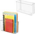 iDesign Adhesive Organizer Bin, Set of 2, Clear
