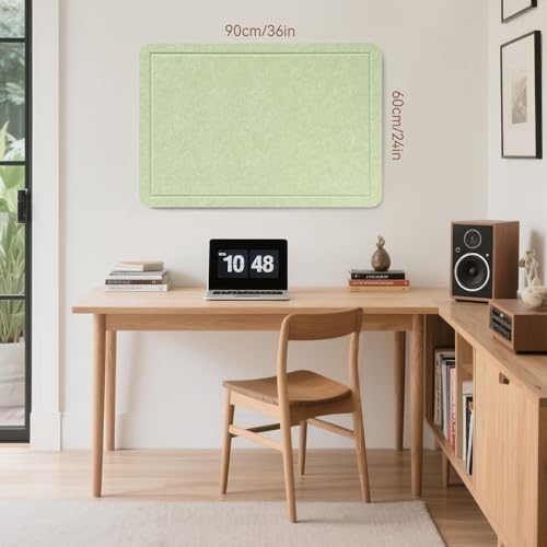 Felt Bulletin Board 36x24 inches, Decorative Pin Board for Home & Office