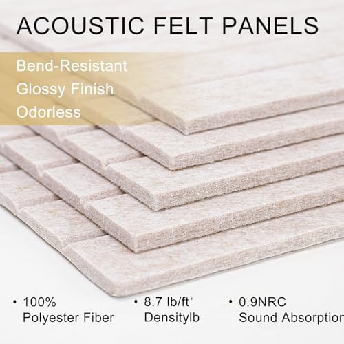 15 Pack Felt Bulletin Board Tiles (12x12 Inch) Self Adhesive Cork Board Alternative for Walls with 30 Push Pins Decorative Acoustic Panels & Pin Board for Home Office, Classroom, Vision Board Decor