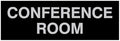 Signs ByLITA Basic Conference Room Sign (Black/Silver) - Large