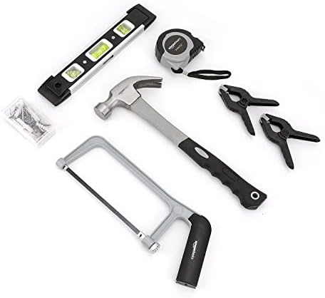 Amazon Basics General Household Hand Tool Set with Storage Case, Portable Tool Kit for Home Maintenance and Everyday Repairs, 173-Piece (Pack of 2)