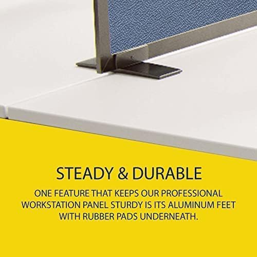OBEX Acoustical Free Standing Privacy Screen, Cubicle Accessories Desk Privacy Panel, Desk Dividers for Office, Office Furniture Partitions Portable Sound Proof Dividers, 24" x 30", Twilight