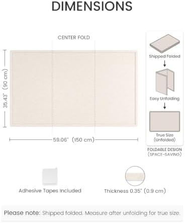 Fluxynara 59" x 35.4" Large Bulletin Board, Oatmeal