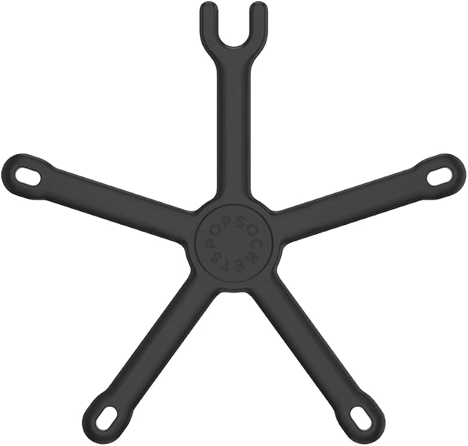PopSockets Flexible Phone Mount & Stand- Black | Flex Mount & Tripod, Content Creators, Hands-Free, Black, Electronic Accessories, For iPad/Kindle/iPhone/Android