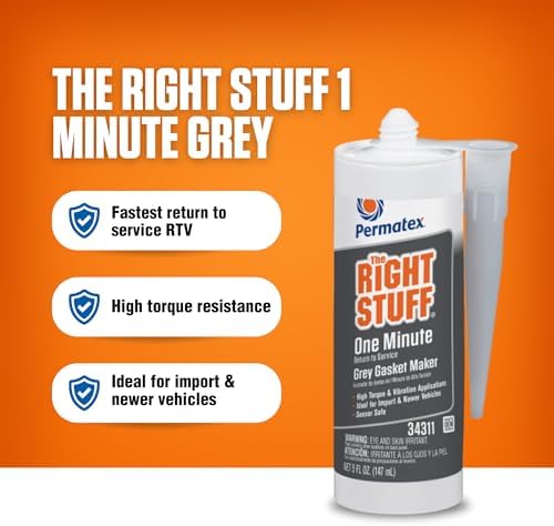 Permatex 34311 The Right Stuff Grey Gasket Maker, 5 oz.