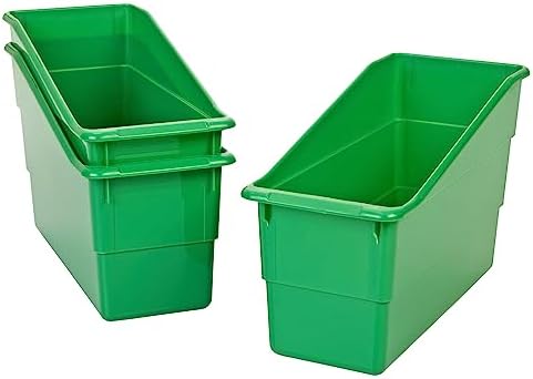 Really Good Stuff Durable Book & Binder Holders, 12-Pack, Green