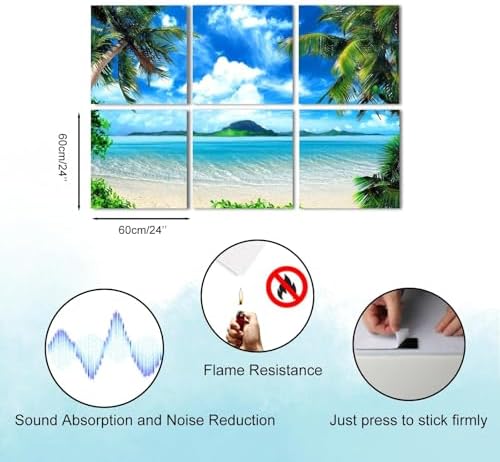 YPY Acoustic Panels Soundproof Wall Panels: Sound Absorbing Wall Art
