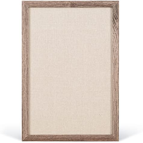 U Brands Organization Center Kit, Rustic Wood Frame, Includes Magnetic Dry Erase Calendar, Magnetic Whiteboard, Linen Bulletin Board, Along with 6 Pins, 4 Markers, and 4 Magnets (4835U00-01)
