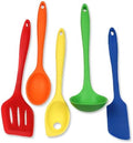 Chef Craft 5 Piece Multicolored Premium Silicone Kitchen Tool Set, Assorted (42086)