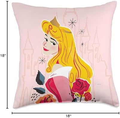 Disney Princess Aurora Sleeping Beauty Soft Pink Throw Pillow