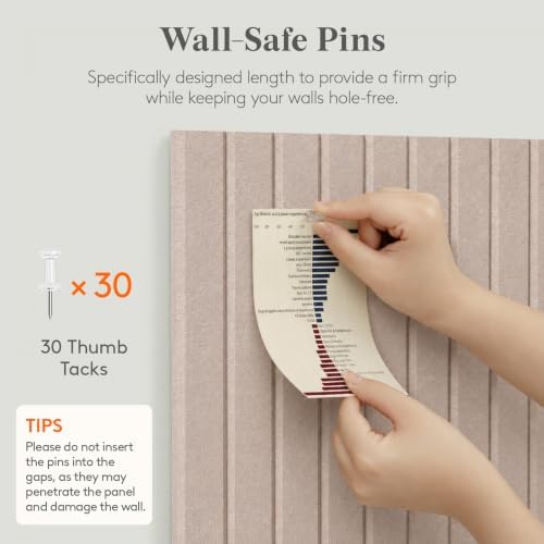 Lifewit Large Felt Bulletin Board with Self-Adhesive 36" x 24"- 6 Pack