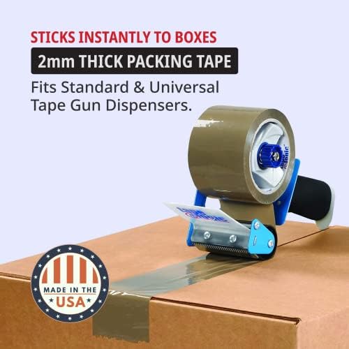 TAPE LOGIC 2" x 110 yds Acrylic Packing Tape 2.0 Mil, Tan (36-Pack) Heavy Duty Packing Tape Rolls for Sealing Boxes at Home, Warehouse, & Office, Supplies for Packaging, Shipping, Moving
