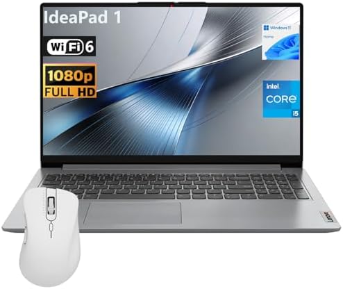 Lenovo IdeaPad Eco-Friendly Slim Laptop, 15.6" FHD Business and Student, Office 365 for The Web, Intel 10-Core i5-1335U(Beat Ryzen 7 7730U), 16GB RAM, 256GB SSD, Wi-Fi 6, Privacy Camera, Win11 Home