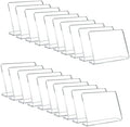 AITEE 20 Pack Acrylic Mini Chalkboard Signs Clear Tabletop Signs L-Shaped