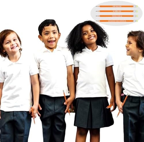 AmazingSpark 100 Pcs Anti Bullying Awareness Pencil Bulk Against Bullying