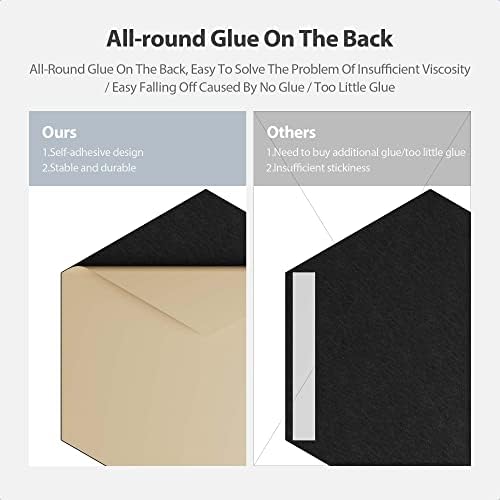 12 Pack Hexagon Acoustic Panels Self Adhesive Sound Proof Foam(Black)