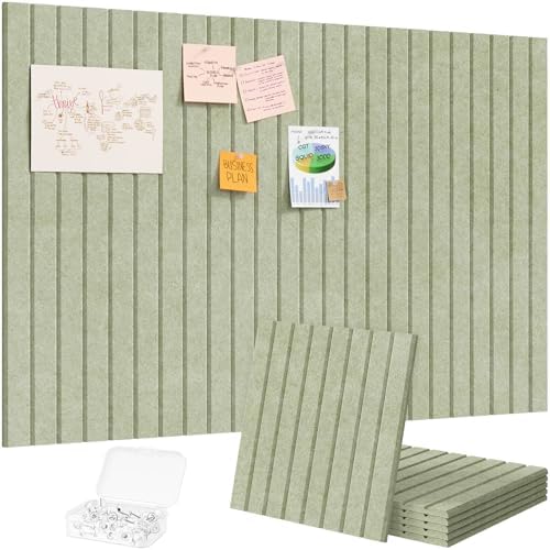 Lifewit Large Felt Bulletin Board with Self-Adhesive 36" x 24"- 6 Pack