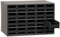 Akro-Mils Steel Garage Storage Cabinet, Small Parts Organizer Metal Cabinet for Hardware, Nails, Screws, Bolts, Nuts, and More, 17" W x 11" D x 11" H, 20-Drawer, Gray Cabinet/Black Drawers (19320)