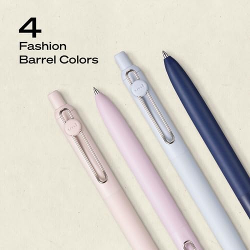 uniball™ Zento Gel Pens, Black Ink, 0.7mm Medium Point, 4 Count