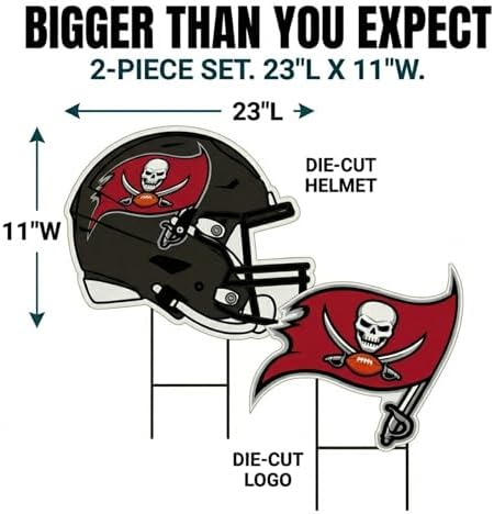 NFL Logo & Helmet 2 Pack Yard Sign Set