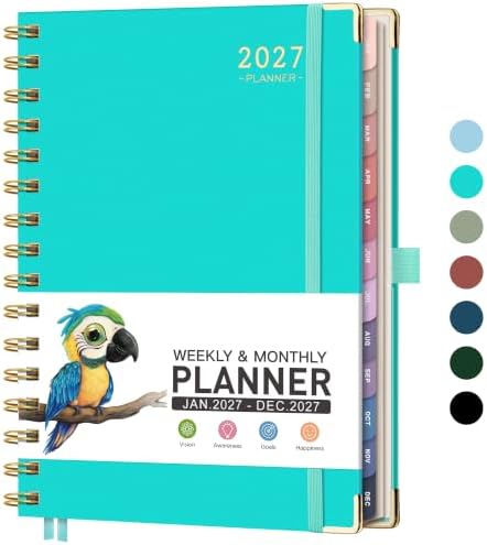 RETTACY 2027 Planner, Weekly and Monthly, A5 Size (5.7" x 8.3")