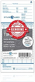 Pyramid Time Systems - English and French Time Cards (42415F) - 100 Cards