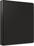 Staples Simply Economy 2-Inch Round Ring View Binder, Holds Up to 375 Sheets Each, 12-Pack, Black, Lightweight Binders for School & Office