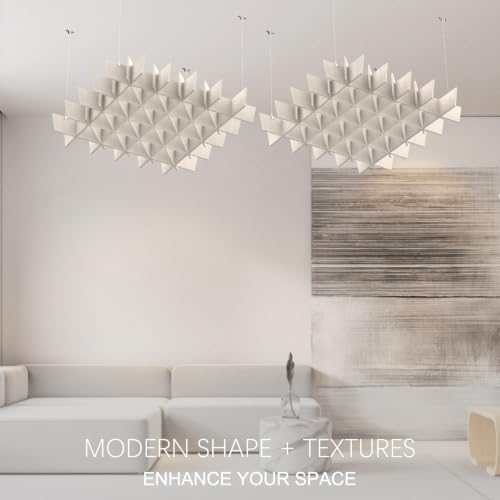 Acoustic Ceiling Panels Sound Absorbing Panels, Lattice Light Beige