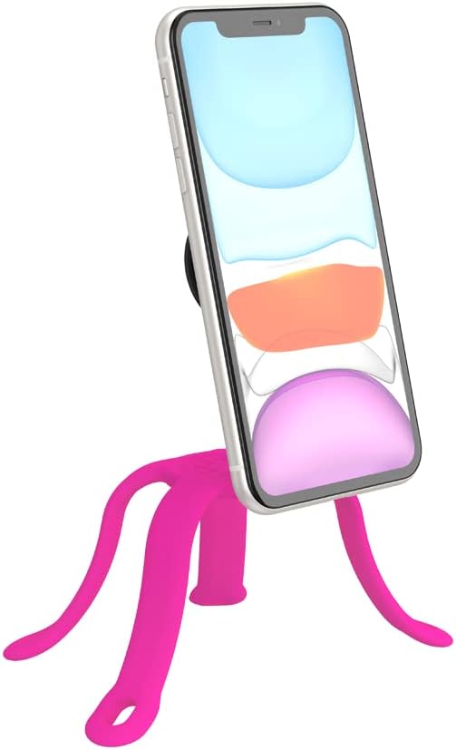 PopSockets Flexible Phone Mount & Stand- Pinky | Flex Mount & Tripod, Content Creators, Hands-Free, Light Pink, Girly, Women