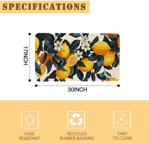 Kitchen Rugs and Mats,Washable Non-Slip Floor Mats Door Mat