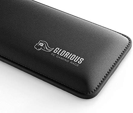 Glorious Gaming Wrist Pad/Rest - Slim TENKEYLESS - Black - Mechanical Keyboards,Stitched Edges,Ergonomic | 14x4 inches | 0.7in/17mm Thick (GSW-87) Slim TENKEYLESS (Black)