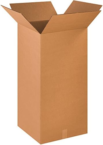 BOX USA 18 x 18 x 36 Corrugated Cardboard Boxes, Tall 18"L x 18"W x 36"H, Pack of 10 | Shipping, Packaging, Moving, Storage Box for Home or Business, Strong Wholesale Bulk Boxes