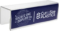 Source One Deluxe Clear Acrylic Cubicle Name Plates (3 1/4 Inch Hook, Name Plate)