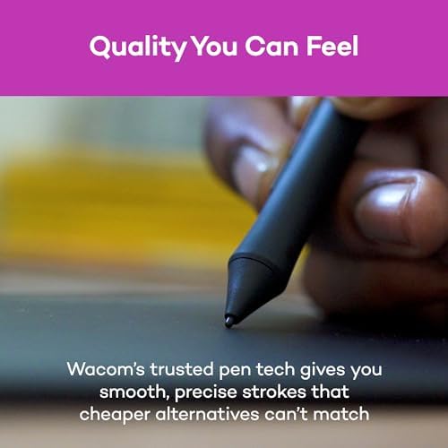 Wacom Intuos Medium, Bluetooth Graphic Drawing Tablet with Pen + Software