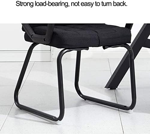 Office Life Executive Recline Computer Chair Home Ergonomic Office Chair Comfortable Sedentary Boss Chair Gaming Chair Backrest Learning Writing Chair Office Chair (Colour: Black Linen) (Brown Pu