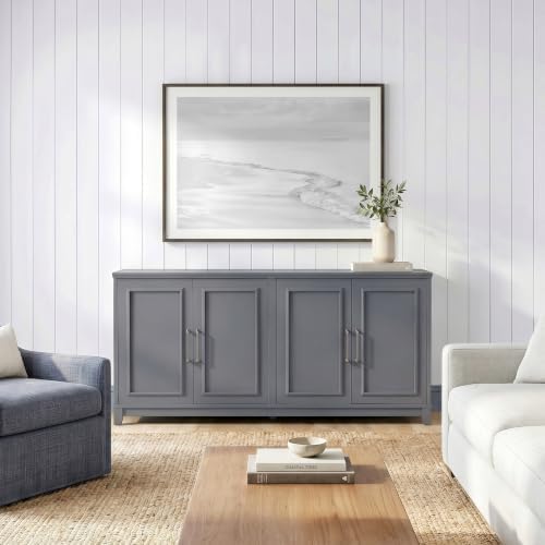 Martha Stewart Lily Pond Modular Storage TV Stand, Slate Blue