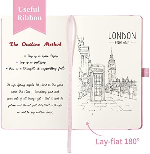 Blank Journal/Notebook - Classic Notebook/Journal with Ribbon Divider