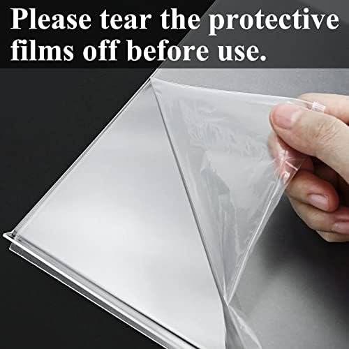 Acrylic Sign Holder 8.5x11 Vertical,Clear Double-Sided Stand Plastic Picture Frames Paper Holder Menu Table Display Stand Flyer Document Holder Tabletop Sign Holder for Home, Store Office,2Pack