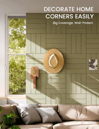 Fluxynara Felt Bulletin Board & Cork Board Alternative, Olive Green
