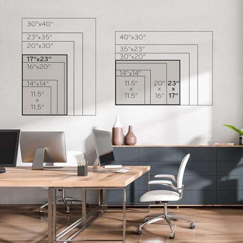 U Brands Magnetic Dry Erase Calendar White Board, 16" x 20", Silver Aluminum Frame, Includes Magnet and Marker