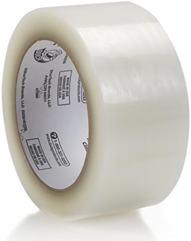 Duck Brand Standard Packaging Tape Refills - 4 Rolls of Clear Packing Tape - Shipping, Mailing and Moving Supplies - 3" Core - 1.88 Inch x 54.6 Yards, Clear (240238) (Pack of 3)